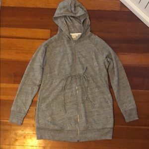 Gap Maternity Gray Zip Hoodie